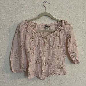 Ralph Lauren Light Pink Floral Blouse